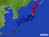 アメダス実況(日照時間)(2022年06月14日)