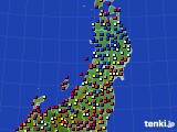 2022年06月17日の東北地方のアメダス(日照時間)