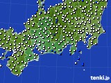 東海地方のアメダス実況(風向・風速)(2022年06月17日)