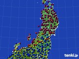 2022年06月21日の東北地方のアメダス(日照時間)