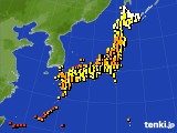 アメダス実況(気温)(2022年06月21日)