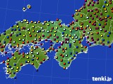 2022年06月23日の近畿地方のアメダス(日照時間)