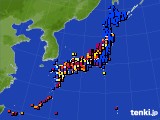 アメダス実況(日照時間)(2022年06月23日)