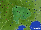 山梨県のアメダス実況(日照時間)(2022年06月23日)