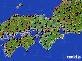 2022年06月23日の近畿地方のアメダス(気温)