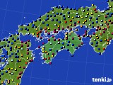 四国地方のアメダス実況(日照時間)(2022年06月24日)