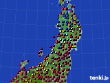 2022年06月25日の東北地方のアメダス(日照時間)