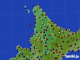 2022年06月25日の道北のアメダス(日照時間)