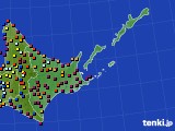 道東のアメダス実況(日照時間)(2022年06月25日)