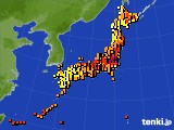 アメダス実況(気温)(2022年06月25日)