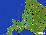 道央のアメダス実況(気温)(2022年06月25日)