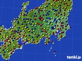 2022年06月26日の関東・甲信地方のアメダス(日照時間)