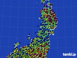 2022年06月27日の東北地方のアメダス(日照時間)