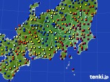 2022年06月27日の関東・甲信地方のアメダス(日照時間)