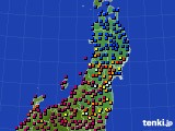 2022年06月28日の東北地方のアメダス(日照時間)