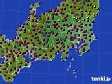 2022年06月28日の関東・甲信地方のアメダス(日照時間)