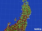 東北地方のアメダス実況(気温)(2022年06月28日)