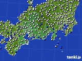 2022年06月28日の東海地方のアメダス(風向・風速)