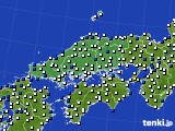 2022年06月28日の中国地方のアメダス(風向・風速)