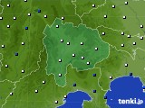2022年06月29日の山梨県のアメダス(風向・風速)