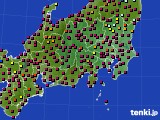 2022年06月30日の関東・甲信地方のアメダス(日照時間)