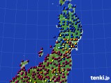 2022年07月01日の東北地方のアメダス(日照時間)