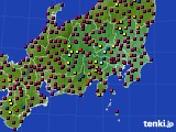 2022年07月01日の関東・甲信地方のアメダス(日照時間)