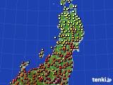 東北地方のアメダス実況(気温)(2022年07月01日)