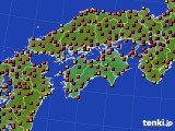 四国地方のアメダス実況(気温)(2022年07月01日)