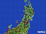 2022年07月02日の東北地方のアメダス(日照時間)