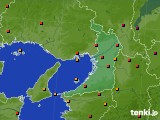 大阪府のアメダス実況(気温)(2022年07月02日)