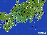 2022年07月02日の東海地方のアメダス(風向・風速)