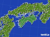2022年07月02日の四国地方のアメダス(風向・風速)