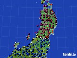 東北地方のアメダス実況(日照時間)(2022年07月03日)
