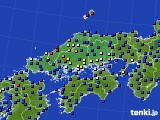 2022年07月03日の中国地方のアメダス(日照時間)