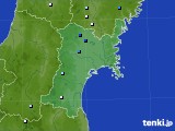 宮城県のアメダス実況(降水量)(2022年07月04日)