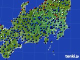 2022年07月04日の関東・甲信地方のアメダス(日照時間)