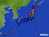 アメダス実況(日照時間)(2022年07月04日)