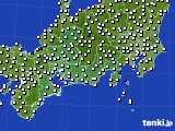 2022年07月04日の東海地方のアメダス(風向・風速)