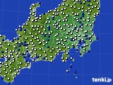 関東・甲信地方のアメダス実況(風向・風速)(2022年07月06日)