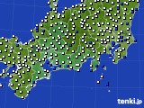 2022年07月07日の東海地方のアメダス(風向・風速)