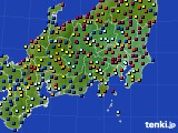 2022年07月08日の関東・甲信地方のアメダス(日照時間)