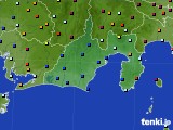 静岡県のアメダス実況(日照時間)(2022年07月08日)