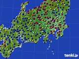 2022年07月09日の関東・甲信地方のアメダス(日照時間)
