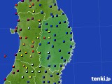 岩手県のアメダス実況(日照時間)(2022年07月09日)