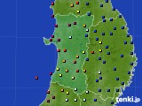 秋田県のアメダス実況(日照時間)(2022年07月09日)