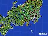 2022年07月10日の関東・甲信地方のアメダス(日照時間)