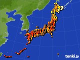 2022年07月10日のアメダス(気温)