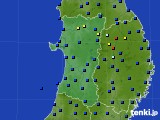 秋田県のアメダス実況(日照時間)(2022年07月12日)