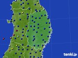 岩手県のアメダス実況(日照時間)(2022年07月13日)
